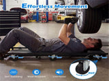 4 Level Adjustable Backrest Mechanic Rolling Creeper, Heavy Duty 6 Swivel Casters Garage Repair Cart 73736907