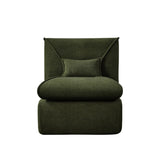 Compressed Lounge Chair with Ottoman, Modern Sofa for Small Spaces, Comfortable Upholstered Sofa for W1036P251828