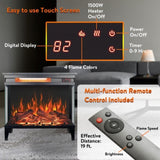 ZUN 24 inch three sided glass electric fireplace with feet W1769P166908