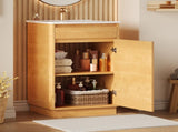 20-inch Bathroom Vanity with Ceramic Sink, Freestanding Single Vanity Set with Soft Closing Door, N710P334910P