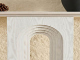 Length 47.24 Inch Entryway Table for Living Room,Narrow Console Table with Unique Loopback Design, W2582P360922
