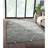 Talas Trellis Area Rug in Grey and Cream B03597992