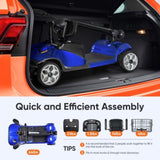 4 Wheel Compact Heavy Mobility with Lights, Battery Powered Electric Mobility Scooter, Electric 35118967