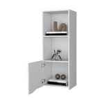 ZUN Pima Wall Cabinet in Melamine With One Door, White B128P237130