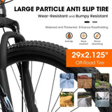 A29367 29 Inch Mountain Bike 21 Speed, Suspension Fork, Aluminum Frame Disc Brake, Mountain biking W709P292364