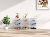 3-Piece Big White Plastic Mesh Shoe Box Set - 33.50*29.50*22.00cm, Modular Design for Home Storage 95060498