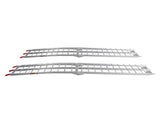 7.5ft 2pcs Heavy Duty Three-section Aluminum Arched ATV UTV Ramps Silver 15080848