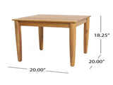 Outdoor Acacia Wood Side Table Teak 41192989