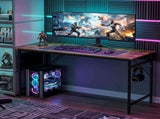 Rotten wood color SG016FD P2 particleboard iron pipe 160cm cut-off computer desk with non-woven 29767186