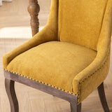 A&A Furniture,Ultra Side Dining Chair,Thickened fabric chairs with neutrally toned solid wood W1143P151495