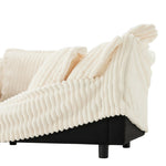 ZUN Koala Armless Sofa - Cream W3041P240122