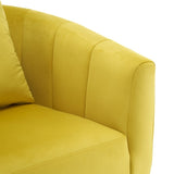 360&deg Swivel Accent Chair, Modern Velvet Fabric Living Room Armchair, Comfy Wide Upholstered with 52791993