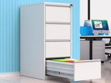 4 Drawer File with Lock Metal Vertical File Storage Office Home Steel Vertical File W1247P173379