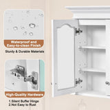 40" Medicine Cabinet with Mirror, Bathroom Storage Cabinet with Mirror Door and Shelves, Wall N710P264317K