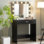 ZUN Vanity Desk with Mirror and Lights, Dressing Table with Large Drawer, 1 Level Storage Dresser & 3 45309673