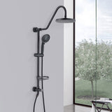Handshower Shower Head with Handheld Shower System with 8" Rain Shower Head W121949749