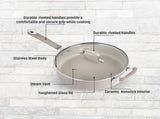 4.7QT Jumbo Cooker with Lid Heavy Gauge Ceramic 82830549