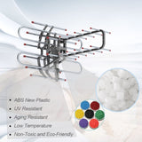 TA-851B 350&degRotation UV Dual Frequency 45-860MHz 22-28dB Open Antenna Silver Gray 10835179