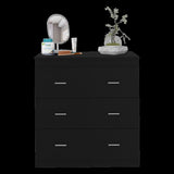 Dresser 33"H, Three Drawer, Superior Top, Metal Handles, White B097132937