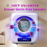 ZUN 6.6lbs Portable Mini Cloth Dryer Machine FCC Certificate PTC Heating Tumble Dryer Electric Control W1720110379