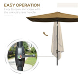 ZUN Outdoor beach umbrella / Sun Umbrella （Prohibited by WalMart） 39107641