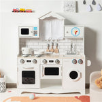 ZUN Kitchen Toy Wooden Kids Kitchen with Washing Machine 86713732