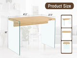 The top of the coffee table is made of medium density fiberboard and wooden stickers, with W1151P183734