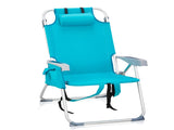 63*70*99cm Heightened Oxford Cloth Silver White Aluminum Tube Bearing 100kg Beach Chair Mint Green 34215828