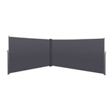 276" x 71''Retractable Side Awning, Waterproof & UV-Resistant, Privacy Screen Divider Roll Up 65970761
