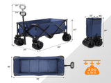 42*22*36inch Blue Garden Folding Cart 26642210