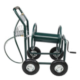 97*53*100cm Iron Four-Wheel Hose Truck Dark Green 81104060