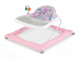 Pink Foldable Baby Walker with Detachable Tray & Shape Sorter Toys, 3-Level Height Adjustable for 94667255