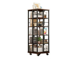 5 Tiers Rotating Bookshelf, Corner, 360 Display Wood Spinning Bookshelves, Floor Standing W2641P399191