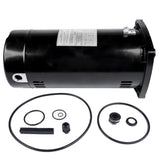 ZUN Swimming Pool Motor USQ1152 Square Flange 1.5 HP Brand New Single Speed 3450 RPM 60 HZ 115/230 Volts 10853054