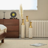 Floor metal vase modern style decoration home white metal vase set of 3 gorgeous home decoration W2796P255600