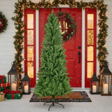 6FT Christmas Tree with 754 Tips Classic Pencil Artificial Plant for Halloween & Christmas Dense 24053900