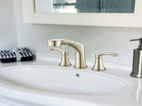 Widespread Pull Out Sprayer Bathroom Faucet, 2-handle Bathroom Sink Faucet W1224P185049