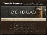 28"x48"Arched LED Mirror for Bathroom,Time and temperature display, Backlight, Anti-Fog, Dimmable, W2709P242512