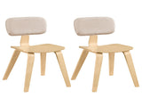 Set of 2 Dining Chair Set , Teddy Velvet Upholstery & Plush Padded Design 44117233