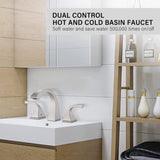 2-Handle Bathroom Sink Faucet with Drain, Brushed Nickel W122465392