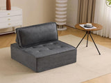 The dark gray linen wooden frame sofa can be freely spliced, meeting various needs such as in small W3612P395723