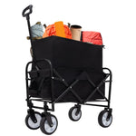 ZUN Multi-use Bag Collapsible Foldable Wagon Cart Beach Wagon Heavy Duty Utility Cart Utility Wagon 72422065