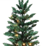 6.5ft Flocking Tied Light Christmas Tree 20650791