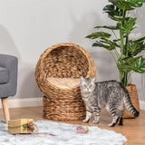 19.75" L x 16.5" W x 23.5" H cat bed with upholstered, cat basket bed cat house 95127626