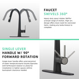 Pull Out Kitchen Faucet Black Kitchen Faucet Single Handle Kitchen faucet W1932P154737