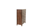 ZUN Oak Finish 1pc Chest Of Drawers Wooden Texture 5x Drawers Storage Bedroom Furniture B011P244398