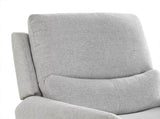 Dublin 30" Swivel Power Recliner Arm Chair Heathered Light Gray Polyester B2719P328581