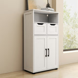 Farmhouse Storage Cabinet ,Versatile Double-Door Storage Cabinet with Adjustable Shelves - Perfect W3151P288898
