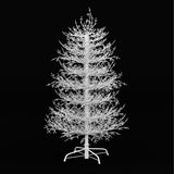 4FT Pre-lit Aspen Fir Artificial Christmas Tree, Hinged Xmas Tree 280 Snow Flocked Branch Tips, 230 61328301
