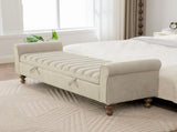 65.75" Wide Modern Upholstered Storage Bench 27861716